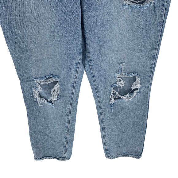Pacsun Jeans Womens 32 Mom Jean High Rise Ripped Distressed Blue Denim - Picture 5 of 10